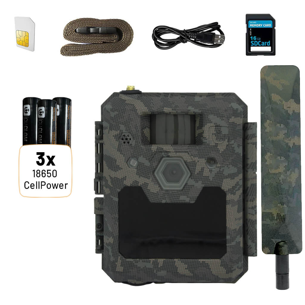 ICU CLOM Cam 6 Bundle inkl. 3x CellPower Schwarz