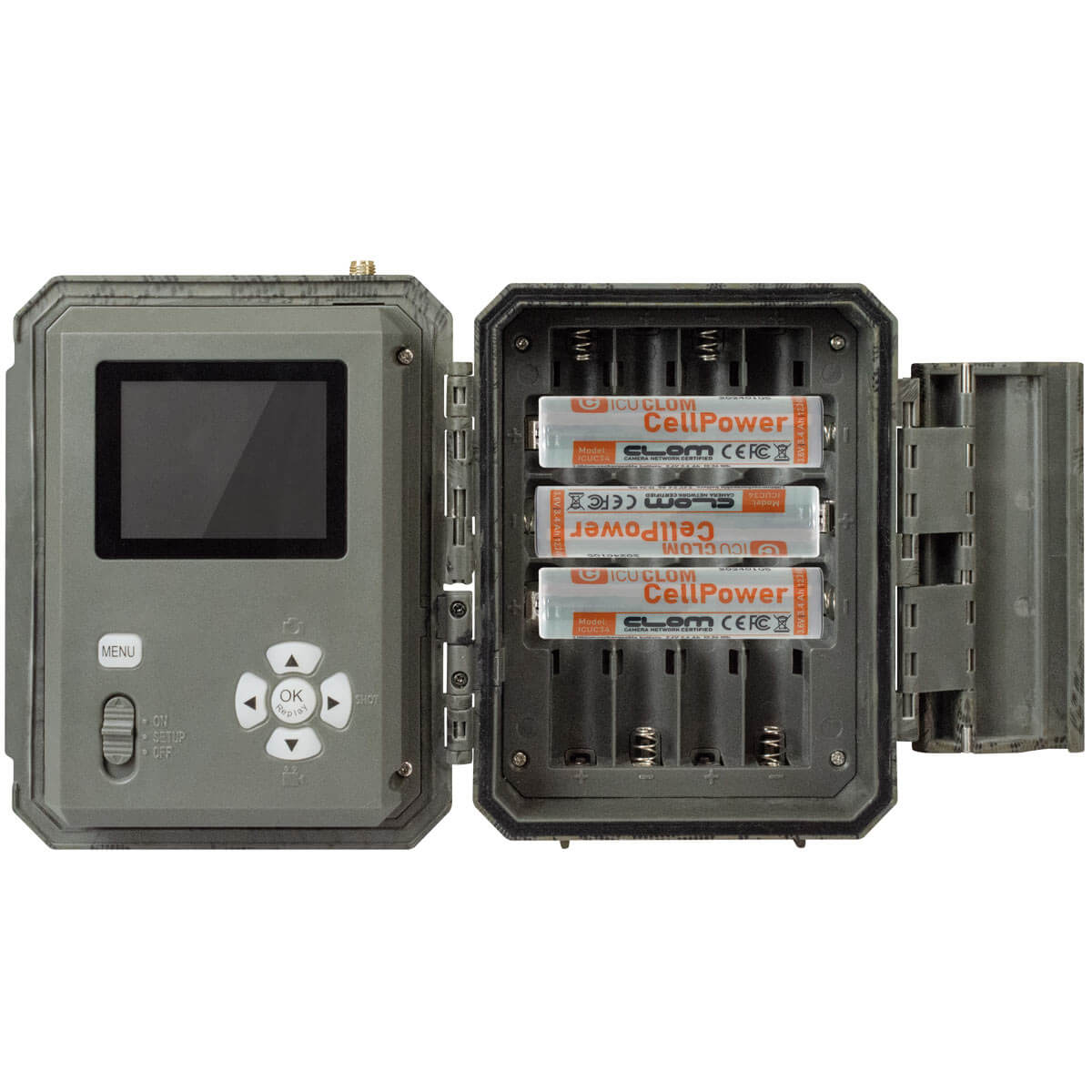 Vous pouvez utiliser 8 piles AA ou 3 piles 18650 ( CellPower ).