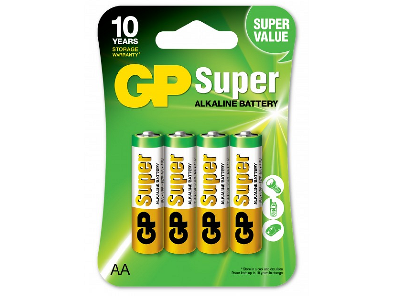 4 Stk GP Super Alkaline Batterien